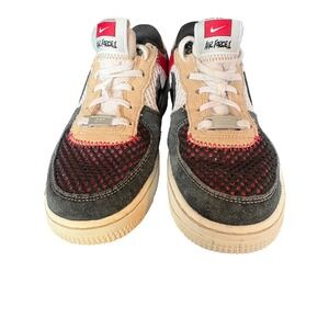 Nike Air Force 1 Kids Multi Color Patchwork Casual Sneakers Size